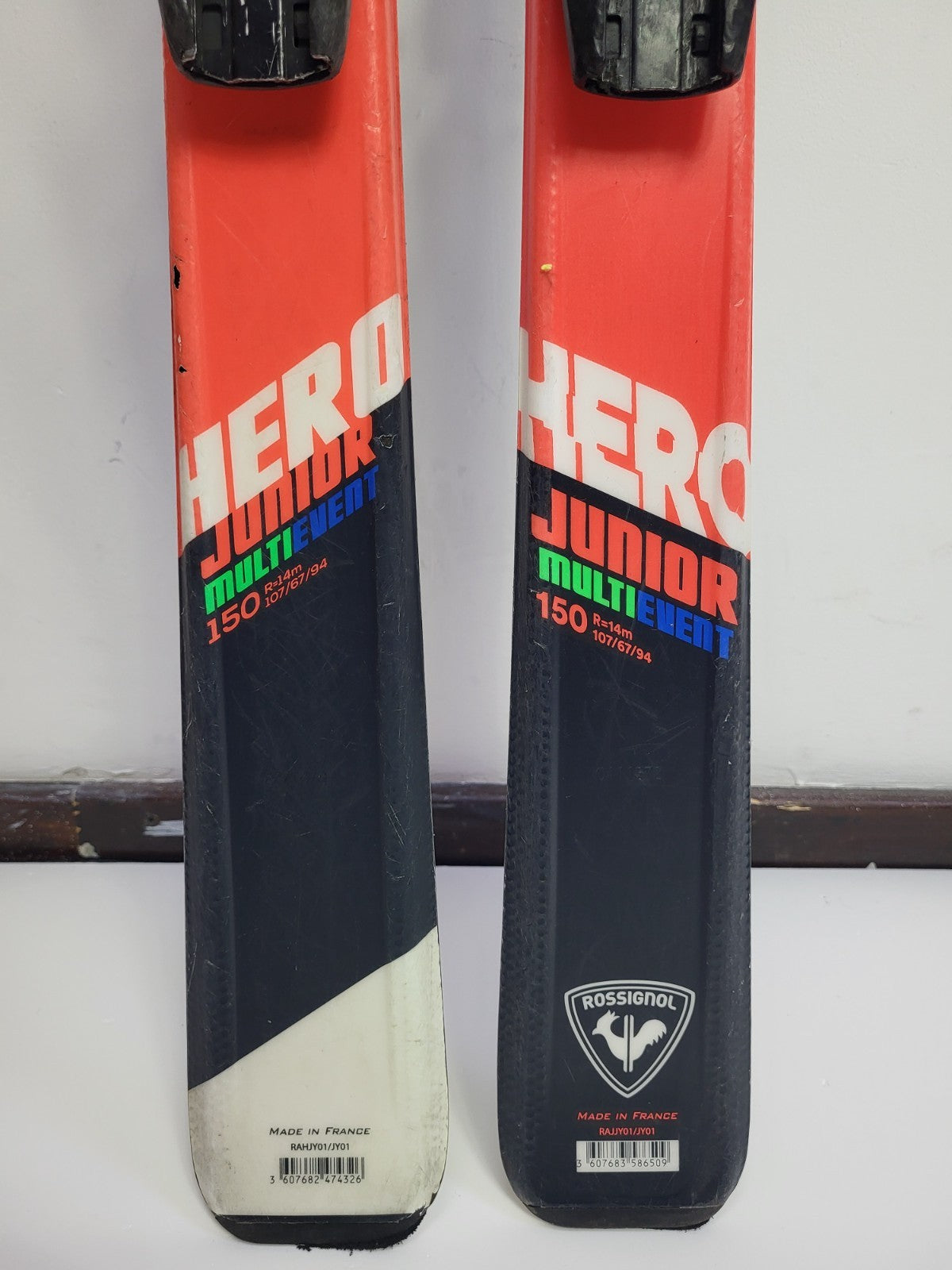 Rossignol Hero J 150 cm Ski + Fischer 12 Bindungen Winter Fun Snow Sports