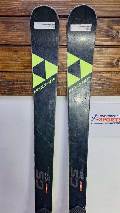 Fischer RC4 WC GS 165 cm Ski + HEAD Evo 9 Bindung Wintersport Schneespaß