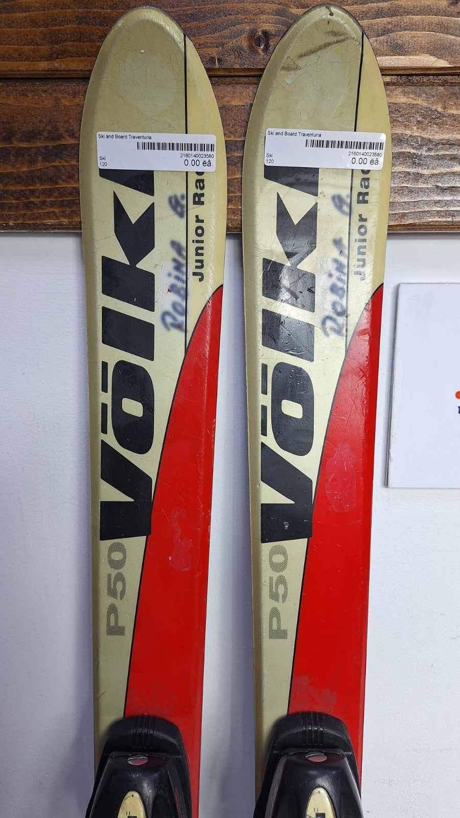 Volkl P50 120cm Ski + Tyrolia 4.5 Bindings Winter Sport Fun