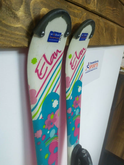 Elan Lil Magic 110 cm Ski + Fischer 4.5 Bindungen Wintersport Schnee