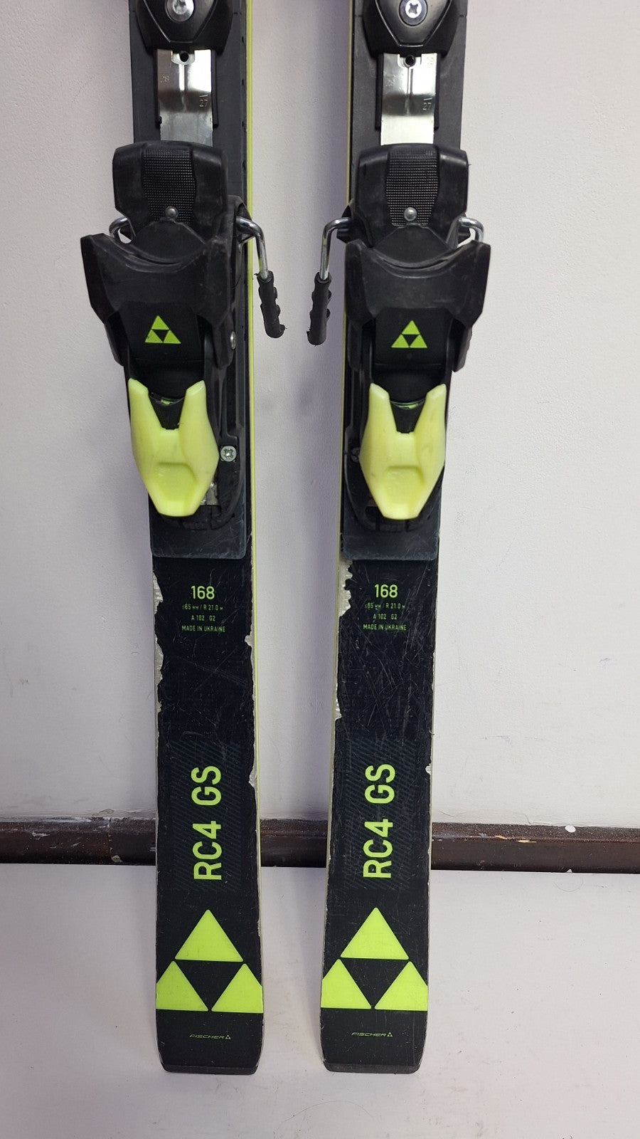 Fischer RC4 WC GS 168 cm Ski + Fischer Z11 Bindings Winter Sport  Snow Fun