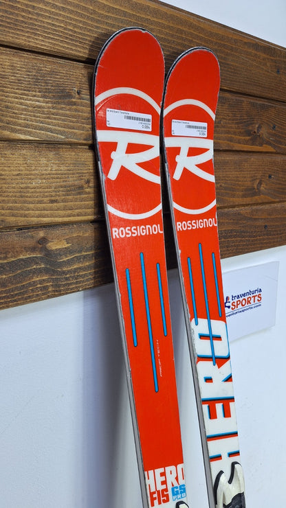 Ski Rossignol Hero FIS GS  165 cm + fixations Rossignol 10 Plaisir hivernal Neige Sport