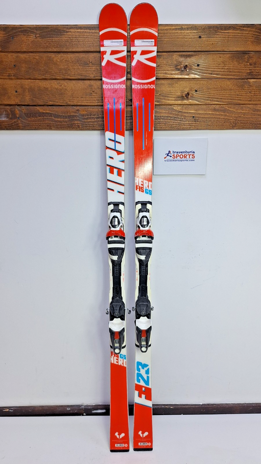 Rossignol Hero FIS GS  175 cm Ski + Rossignol 12 Bindings Winter Fun Snow