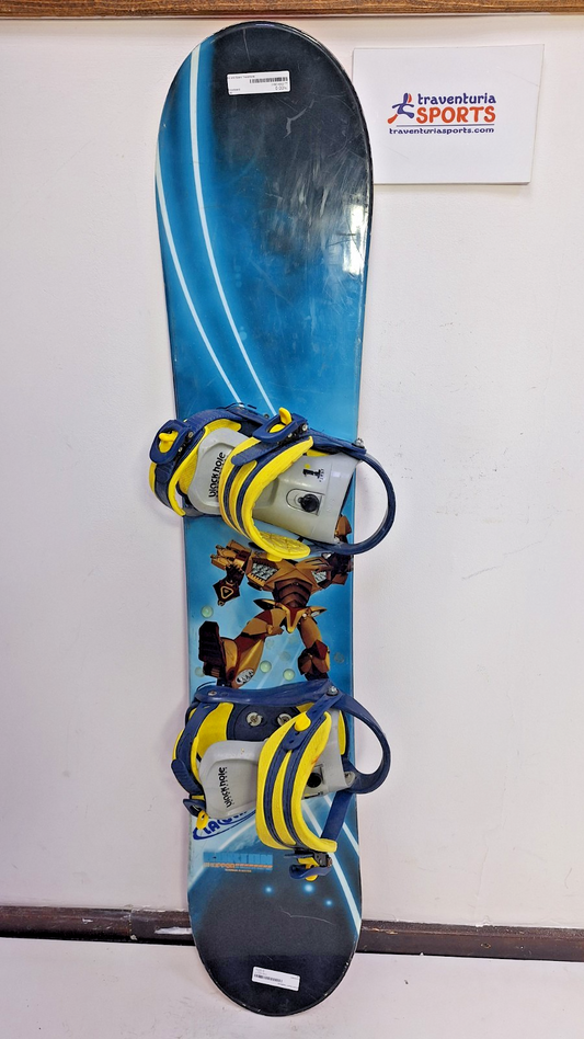 Burton Chopper 130 cm Snowboard + Blackhole S Bindungen Winter Snow Adventure
