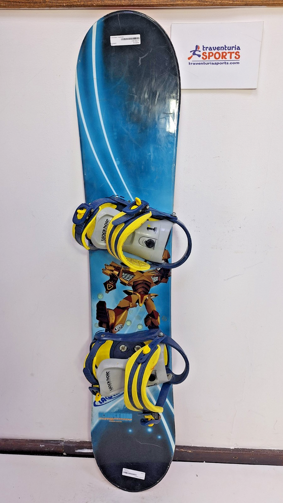 Burton Chopper 130 cm Snowboard + Blackhole S Bindungen Winter Snow Adventure
