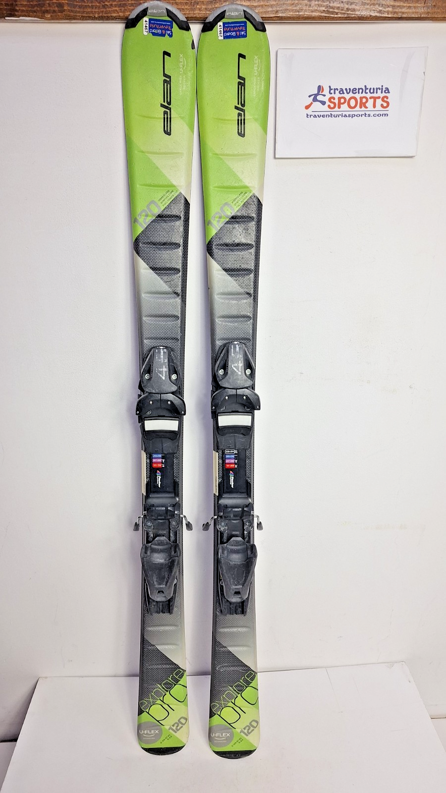 Elan Explore Pro 120 cm  Ski + Elan ESP 4.5 Bindings Adventure Winter Sport Snow