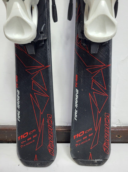 Sci Nordica Fire Arrow 110 cm + attacchi Marker 4.5 Winter Adventure Winter