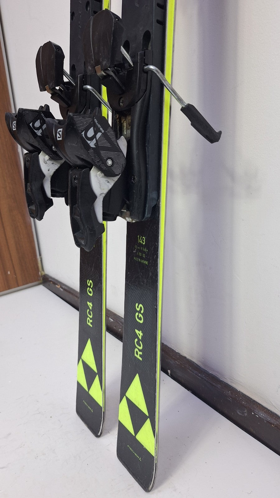 Sci Fischer RC4 GS 143cm + attacchi Salomon 10 Sport Invernali