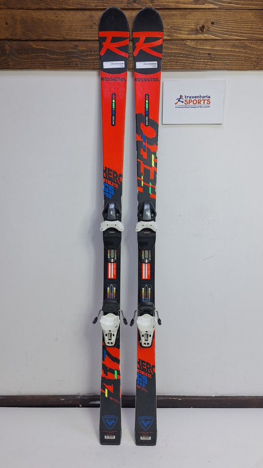 Rossignol Hero Athlete GS Pro 151 cm Ski +Fischer RS9 Bindings Winter Fun Snow