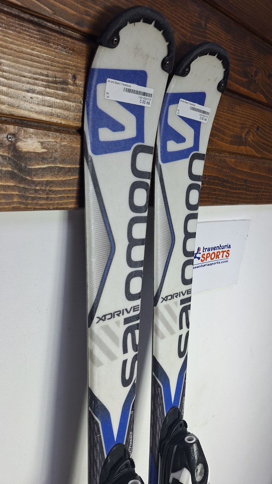 Salomon X-Drive Focus 140cm Skis + Salomon 7.5 Bindings Winter Fun Snow