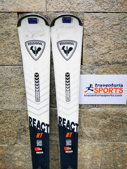 Rossignol REACT RT 156cm  Ski + Elan 10 Bindings Winter Sport Fun