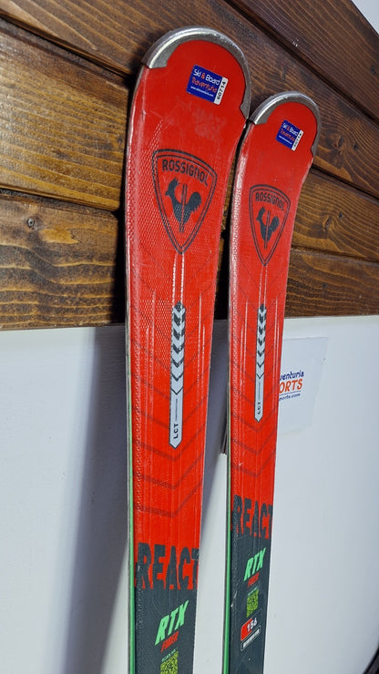 Rossignol REACT RTX Fiber 156cm  Ski + Elan 10 Bindings Winter Sport Fun