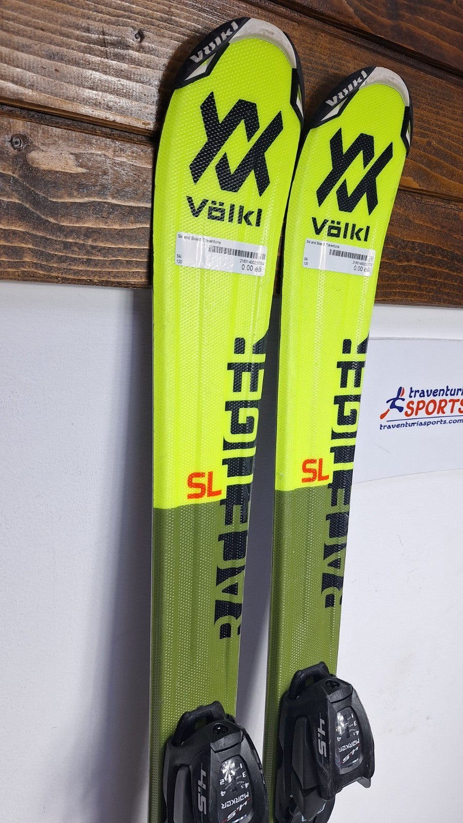 Völkl Racetiger 13 SL 120 cm Ski + Marker 4.5 Bindung Wintersport Schneespaß