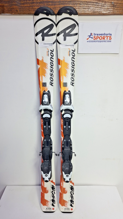 Rossignol Radical 110 cm Ski + Rossignol 4.5 Bindungen Wintersport Schnee