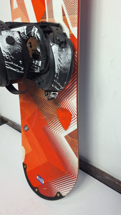 Snowboard Elan RS 155 cm + fixations Elan M Sport Hiver Amusement Tout-terrain Extérieur
