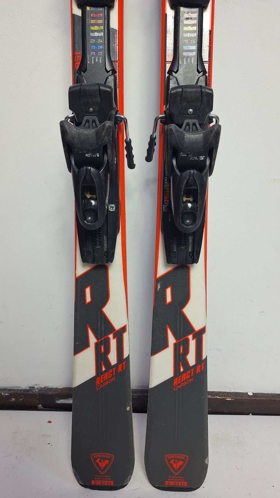Rossignol React RT Carbon 156cm Ski + Tyrolia SP 7.5 Bindings Winter Adventure