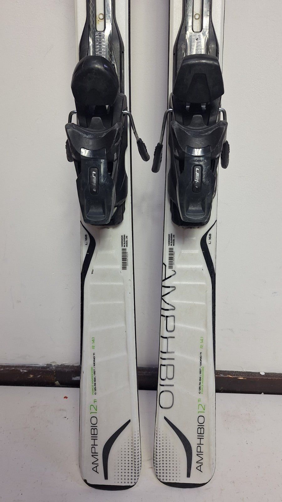 Elan Amphibio 12 Ti 168cm Ski + Elan EL 10  Bindings Winter Adventure Outdoor