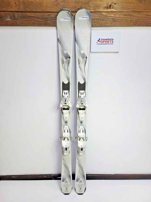 Salomon Luan 144 cm Ski + Salomon Lithium 10 Bindungen Wintersportspaß im Schnee