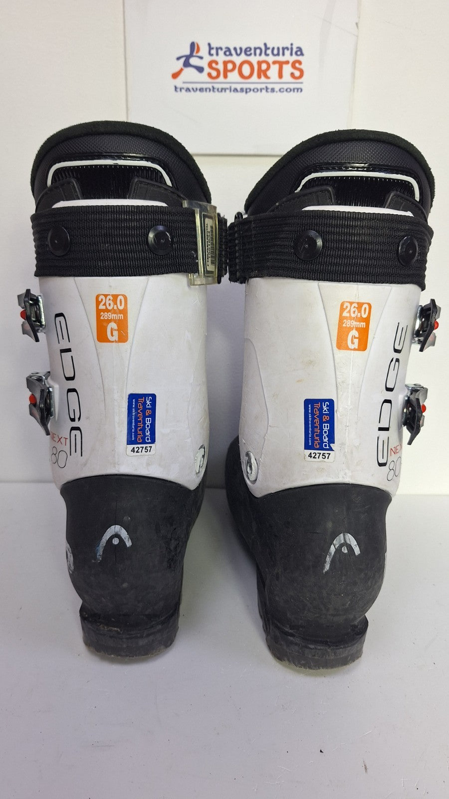 Chaussures de ski HEAD Next Edge 80 (EU 40 1/2; UK 7 ; Mondo 260) Sport plaisir d’hiver sur neige