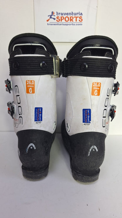 Chaussures de ski HEAD Next Edge 80 (EU 40 1/2; UK 7 ; Mondo 260) Sport plaisir d’hiver sur neige
