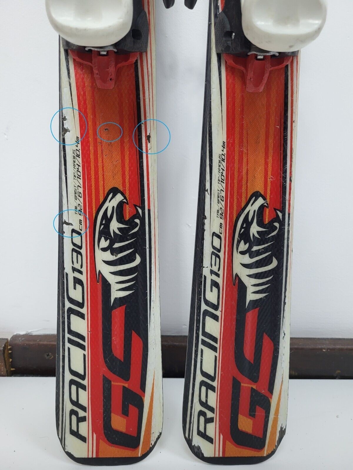 Völkl Racetiger GS R JR 130 cm Ski + Marker 7 Bindungen Wintersport Schneespaß