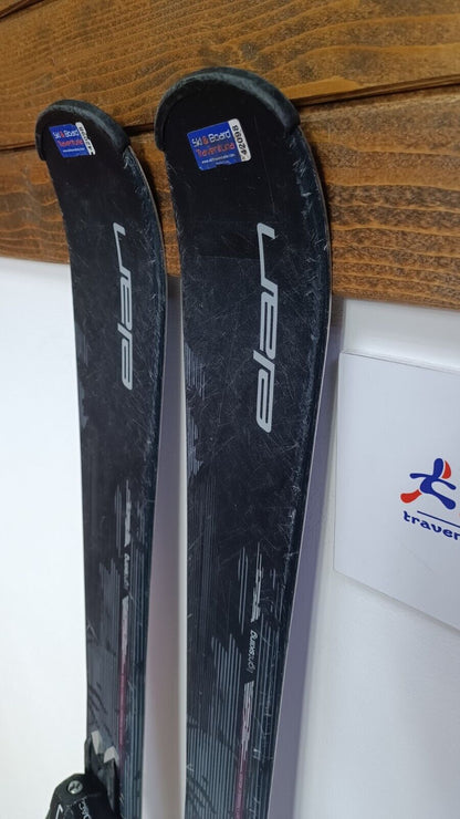 Elan Snow Black  146cm  Ski + Elan 7.5 Bindings Winter Sport Fun