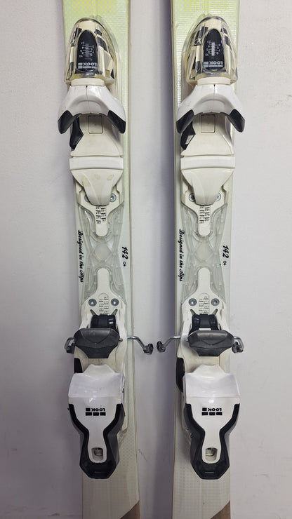 Rossignol Unique 4 142cm Skis + Look 10 Bindings Winter Fun Snow