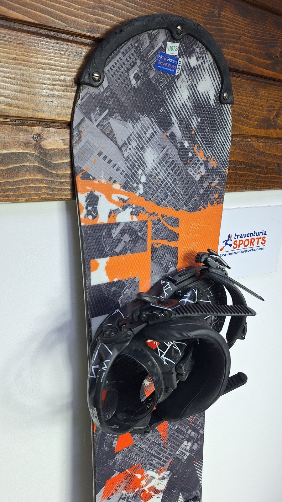 Snowboard Elan Rs Rocker 125 cm + Attacchi HEAD Rental S Sport Divertimento Invernale