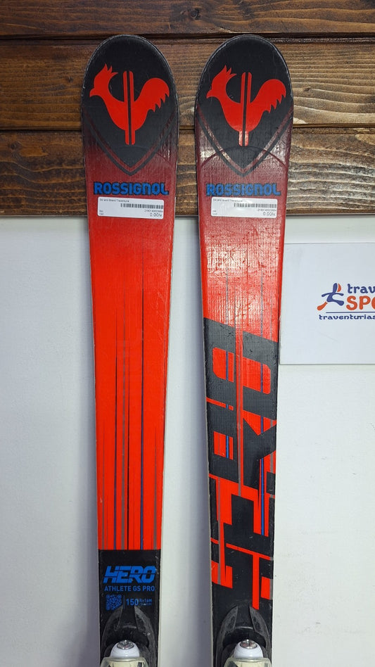 Rossignol HERO Athete GS Pro 150 cm Ski + Look 7 Bindings Winter Sport Snow