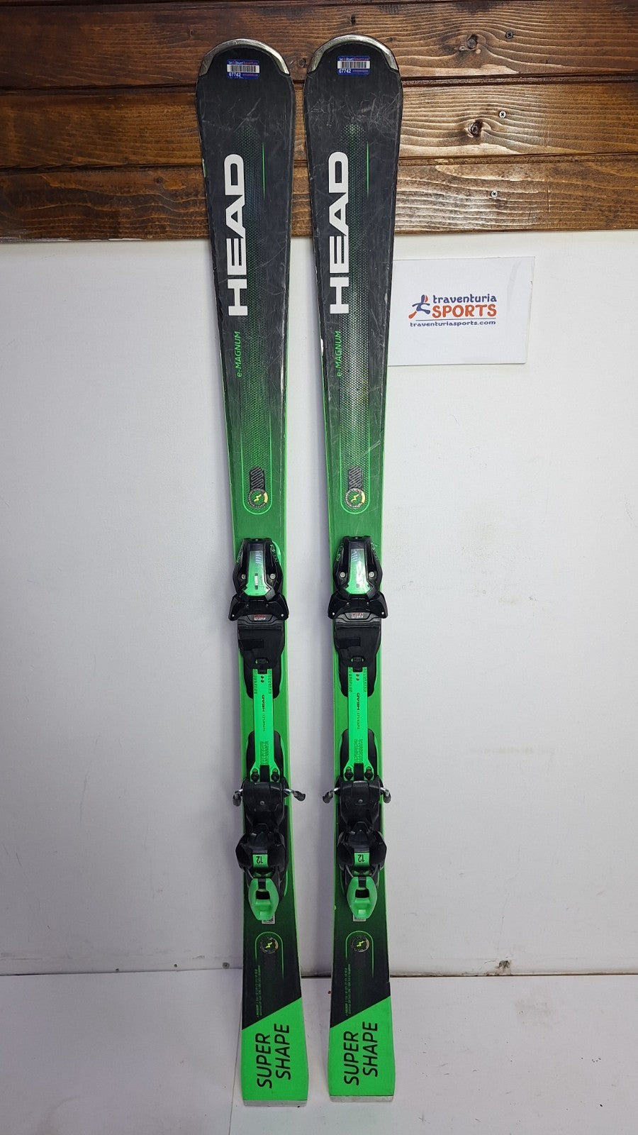 HEAD Supershape e-Magnum  156cm Ski + Head PRD 12  Bindings Winter Sport