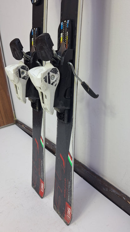 Ski Nordica Dobermann WC SL J 136 cm + fixations Fischer RS9 Sport d’hiver Plaisir