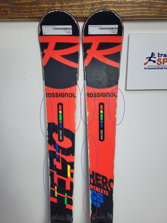Rossignol Hero GS Pro 135cm Ski + Look 7 Bindungen Winter Adventure Winter