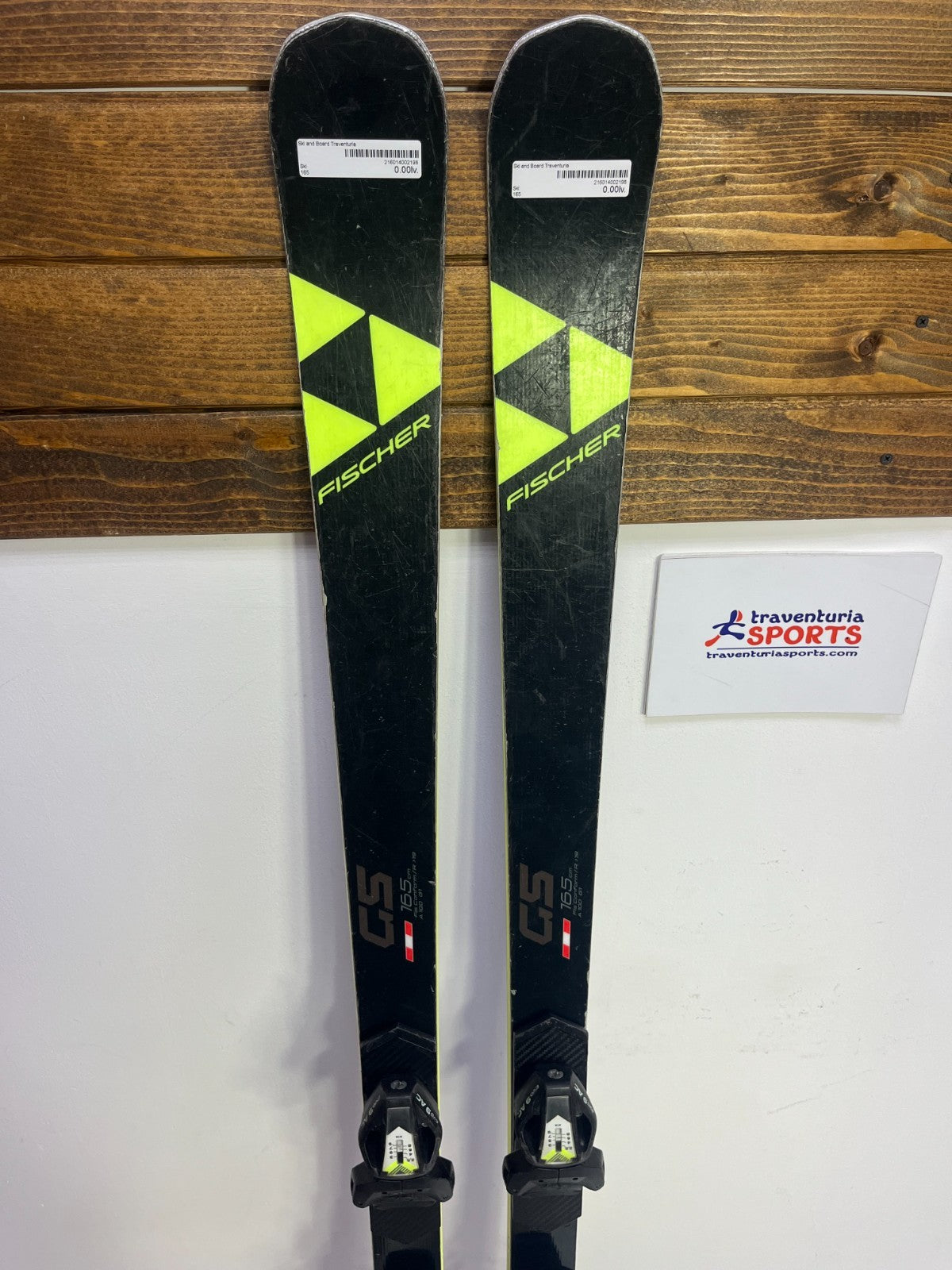 Fischer RC4 GS FIS 165cm Ski + fixations Fischer 9 Plaisir de l’hiver, neige et sport