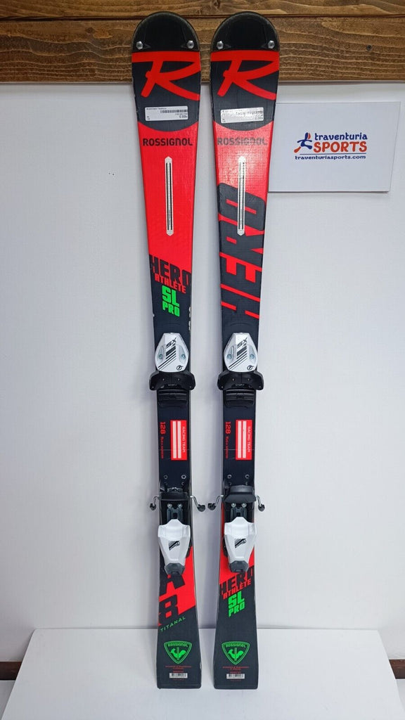 Rossignol Hero Athele SL 128 cm Ski + New Tyrolia SX 7. 5 Bindings Winter Fun
