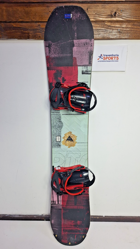 Burton Radius 150L cm Snowboard + Burton M  Bindings Winter Snow Adventure Fun