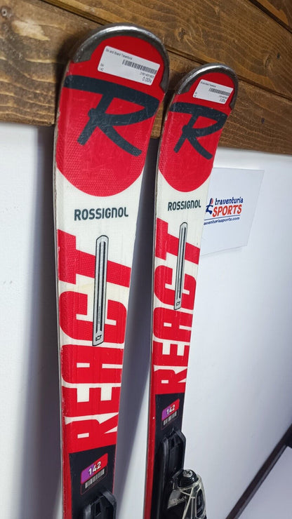 Ski Rossignol React GT 142cm + fixations Look 10 Aventure hivernale en hiver