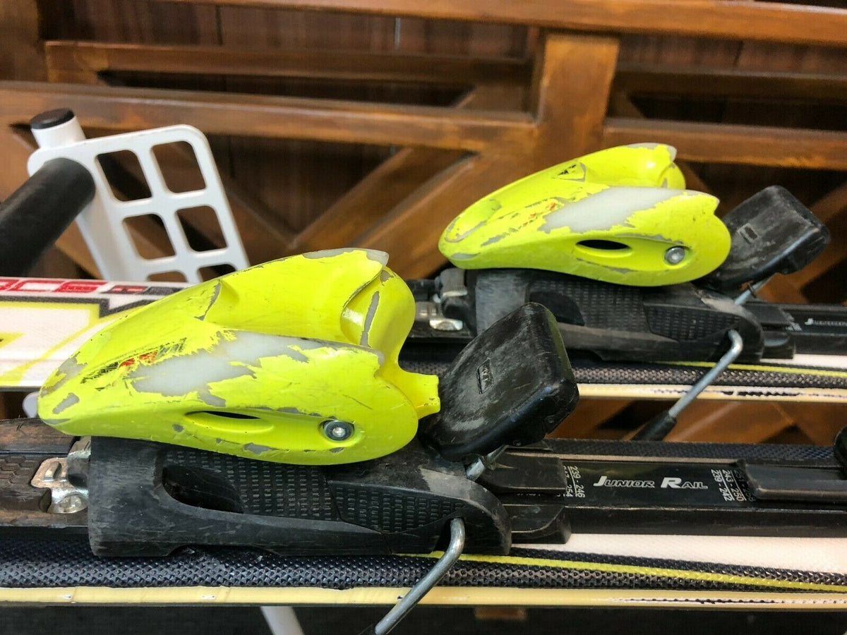 Fischer RC4 Race 130 cm + Fischer 4.5 Bindungen Wintersport Spaß Schnee Outdoor