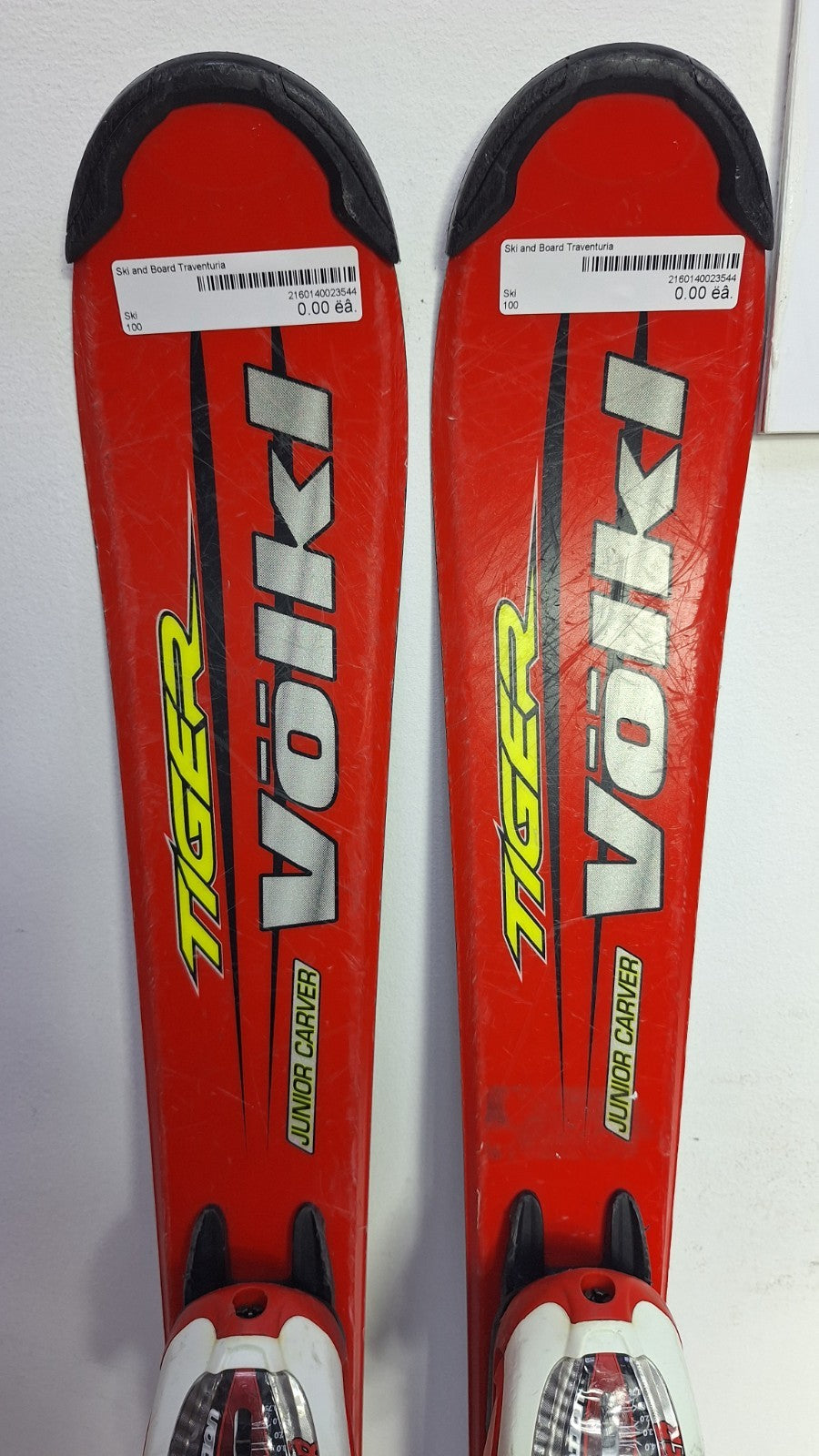 Volkl Tiger JR Carver 100cm Ski + Marker 4.5 Bindings Winter Sport Fun