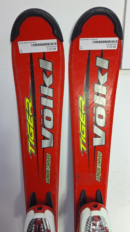 Volkl Tiger JR Carver 100cm Ski + Marker 4.5 Bindings Winter Sport Fun