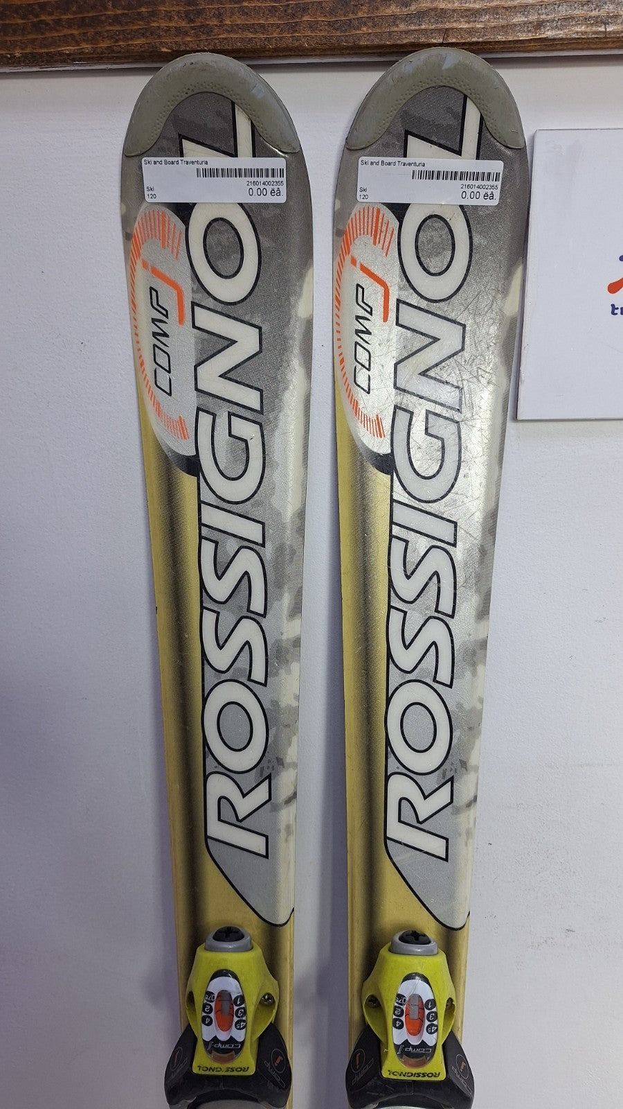 Rossignol Comp J 120cm Skis + Rossignol 4.5 Bindings Winter Fun Snow