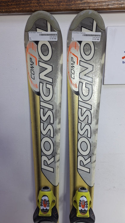 Rossignol Comp J 120cm Skis + Rossignol 4.5 Bindings Winter Fun Snow