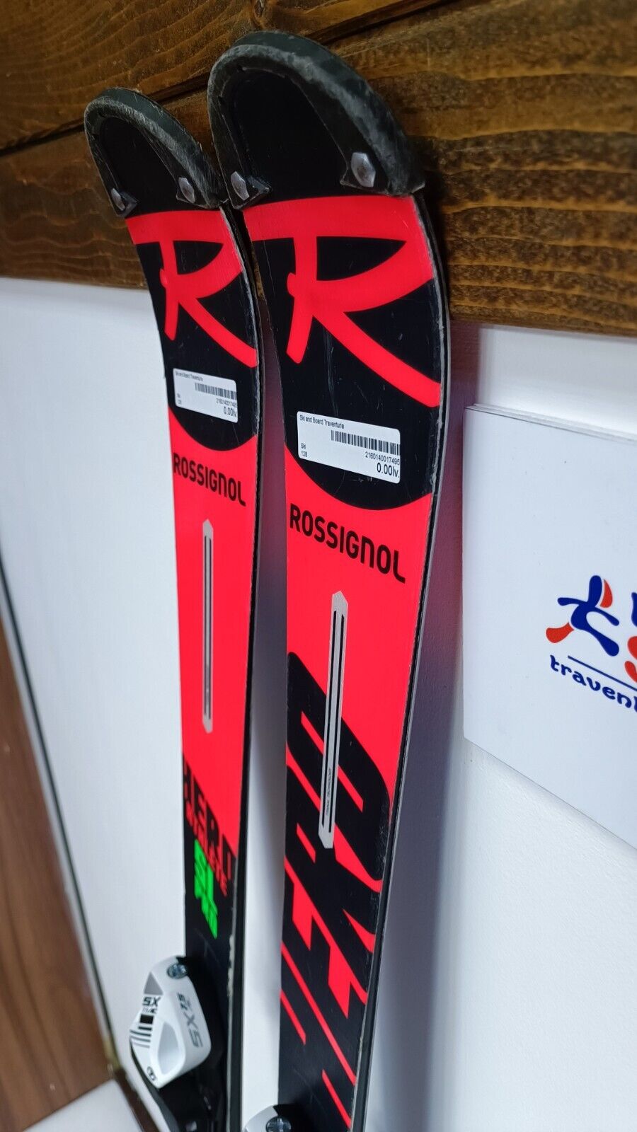 Rossignol Hero Athele SL 128 cm Ski + New Tyrolia SX 7. 5 Bindings Winter Fun