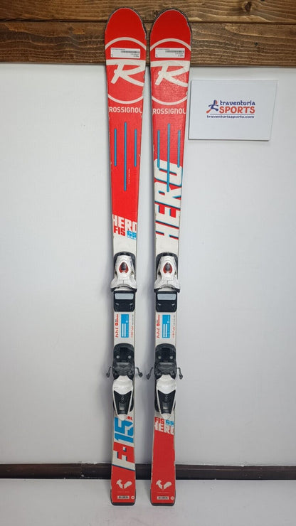 Rossignol Hero FIS GS Pro 144 cm Ski + Look 7 Bindungen Winterspaß im Schnee