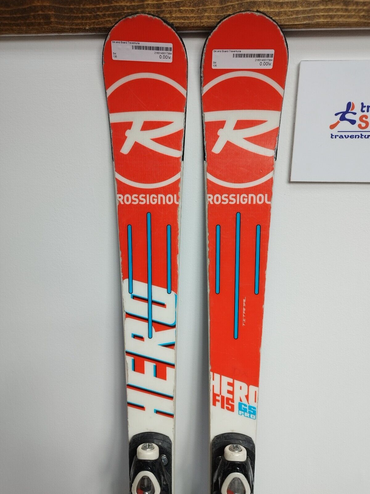 Rossignol Hero Athlete GS Pro 135 cm Ski + Look 7 Bindings Adventure