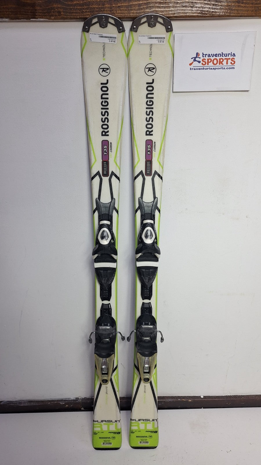 Rossignol Pursuit RTL 135 cm Ski + Rossignol Axium 11 Bindings Winter Sport Snow