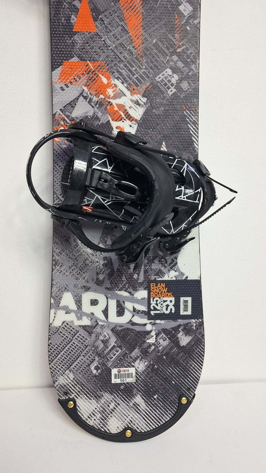 Snowboard Elan Rs Rocker 125 cm + Attacchi HEAD Rental S Sport Divertimento Invernale