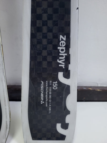 Fischer Zephyr C Line 150 cm Ski + Fischer Z10 Bindings Winter Sports Snow Fun