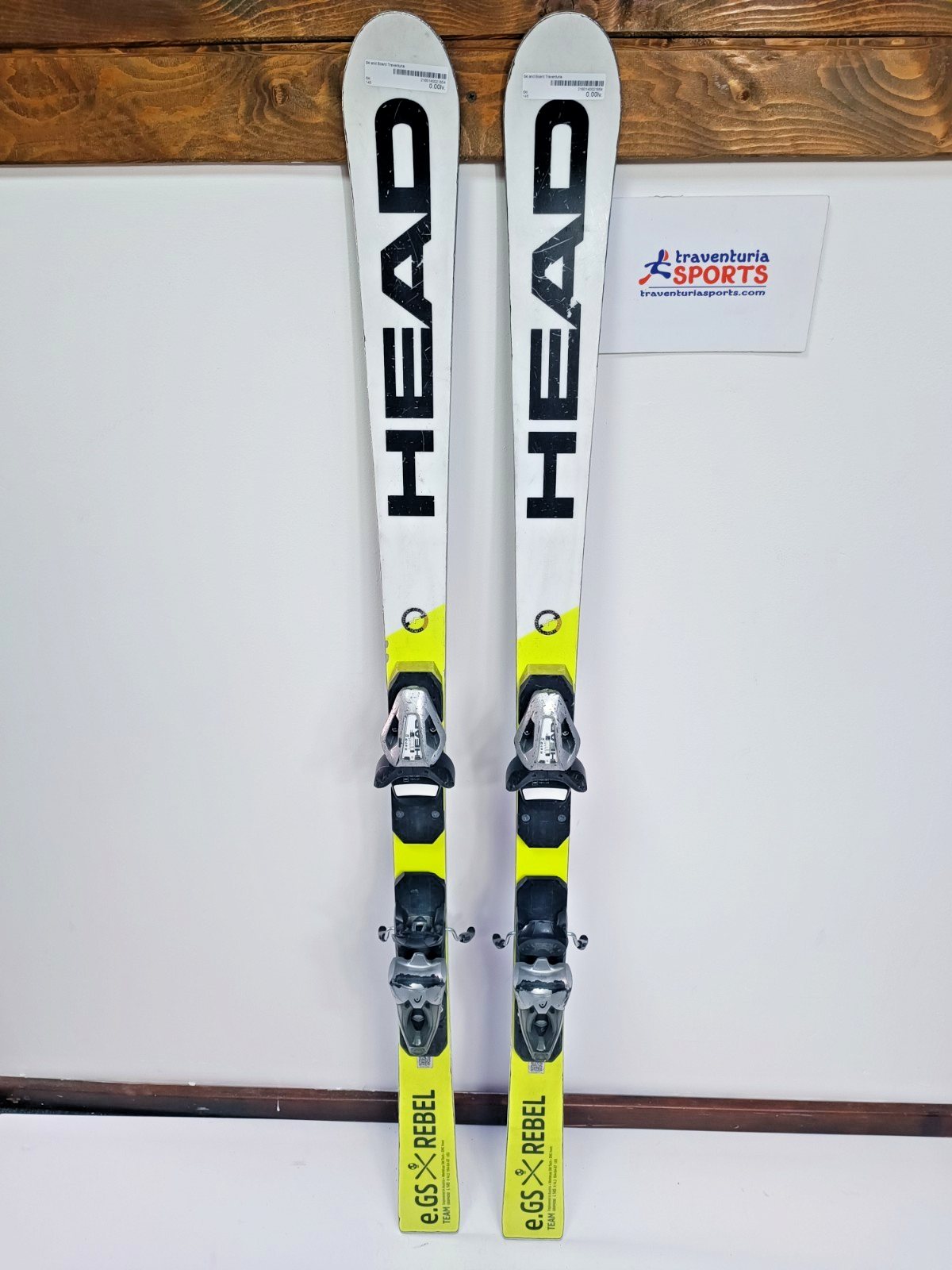 Head World Cup Rebels e.GS  145 cm Ski + HEAD 10 Bindings Winter Sport Snow