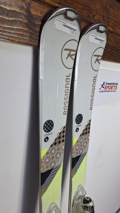 Rossignol Unique 4 142cm Skis + Look 10 Bindings Winter Fun Snow