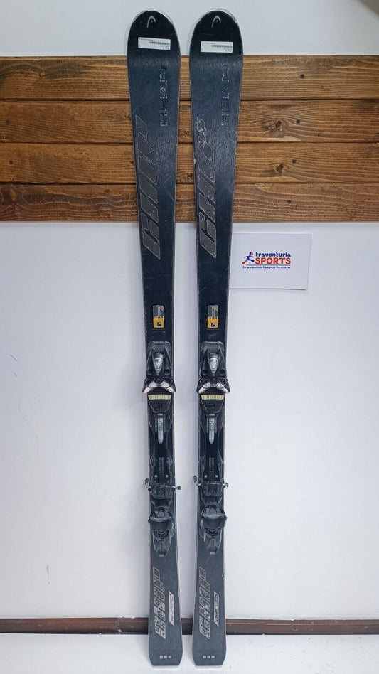 HEAD Chip 175cm  Ski + Head 12 Bindings Winter Sport Fun